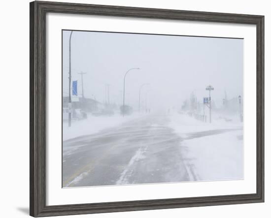 Snow Storm and Blizzard, Churchill, Hudson Bay, Manitoba, Canada, North America-Thorsten Milse-Framed Photographic Print