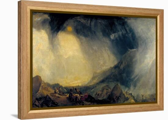 Snow Storm: Hannibal and His Army Crossing the Alps-J. M. W. Turner-Framed Premier Image Canvas