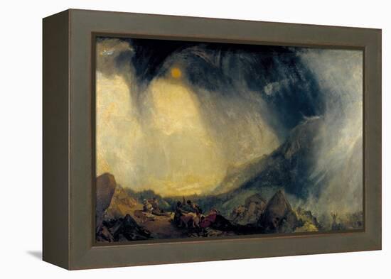 Snow Storm: Hannibal and His Army Crossing the Alps-J. M. W. Turner-Framed Premier Image Canvas