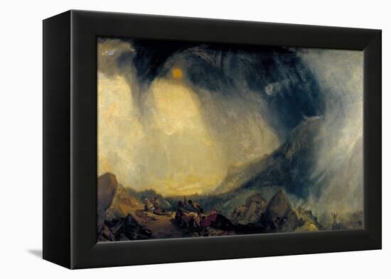 Snow Storm: Hannibal and His Army Crossing the Alps-J. M. W. Turner-Framed Premier Image Canvas