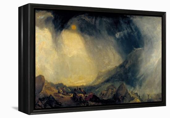 Snow Storm: Hannibal and His Army Crossing the Alps-J. M. W. Turner-Framed Premier Image Canvas