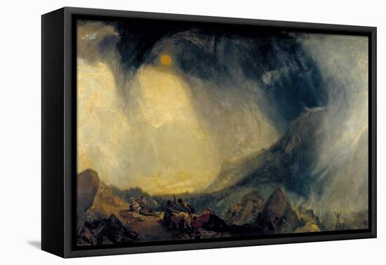 Snow Storm: Hannibal and His Army Crossing the Alps-J. M. W. Turner-Framed Premier Image Canvas