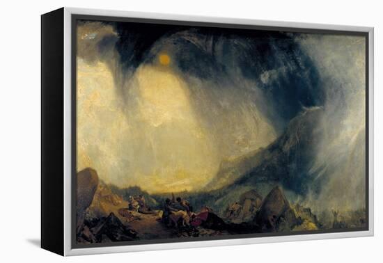 Snow Storm: Hannibal and His Army Crossing the Alps-J. M. W. Turner-Framed Premier Image Canvas