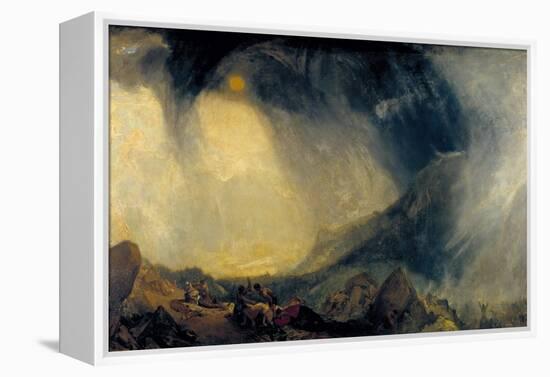 Snow Storm: Hannibal and His Army Crossing the Alps-J. M. W. Turner-Framed Premier Image Canvas