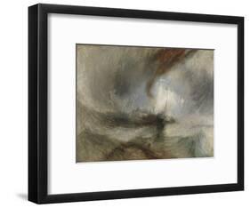 Snow Storm - Steam-Boat Off a Harbour's Mouth-J^ M^ W^ Turner-Framed Giclee Print