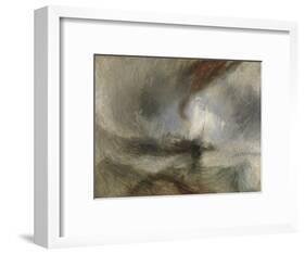 Snow Storm - Steam-Boat Off a Harbour's Mouth-J^ M^ W^ Turner-Framed Giclee Print