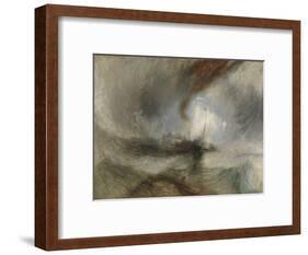 Snow Storm - Steam-Boat Off a Harbour's Mouth-J^ M^ W^ Turner-Framed Giclee Print
