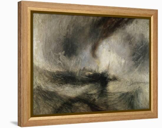 Snow Storm: Steam-Boat Off a Harbour's Mouth-J.M.W. Turner-Framed Premier Image Canvas
