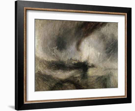 Snow Storm: Steam-Boat Off a Harbour's Mouth-J.M.W. Turner-Framed Giclee Print