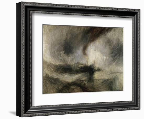 Snow Storm: Steam-Boat Off a Harbour's Mouth-J.M.W. Turner-Framed Giclee Print