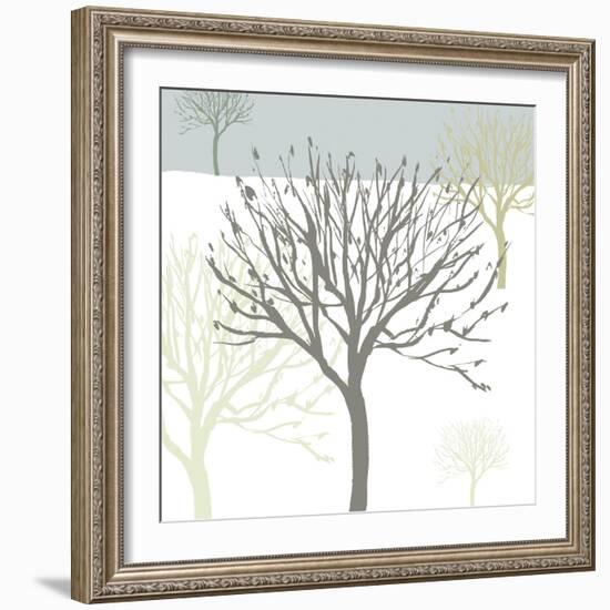 Snow Tree I-Sarah Cheyne-Framed Giclee Print