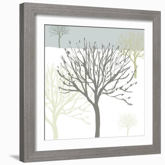 Snow Tree I-Sarah Cheyne-Framed Giclee Print