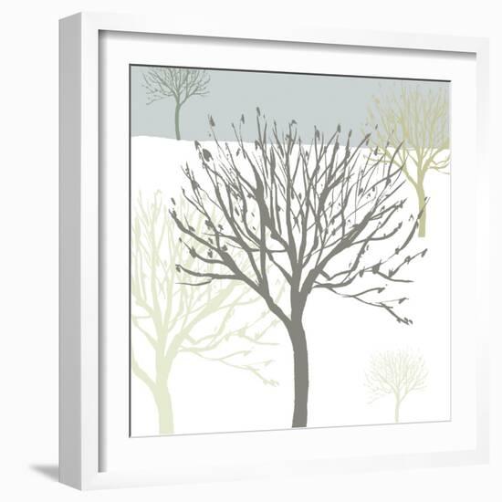 Snow Tree I-Sarah Cheyne-Framed Giclee Print