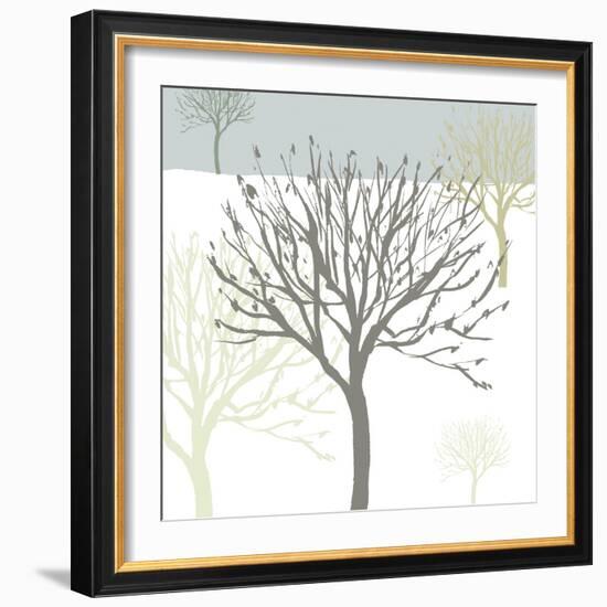 Snow Tree I-Sarah Cheyne-Framed Giclee Print