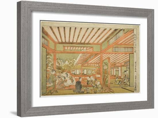 Snow-Viewing Entertainment, C.1771-Utagawa Toyoharu-Framed Giclee Print