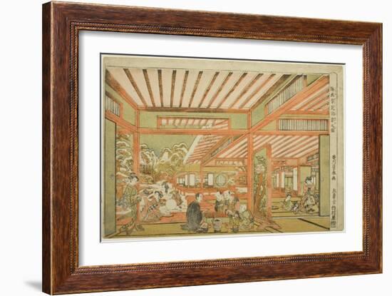 Snow-Viewing Entertainment, C.1771-Utagawa Toyoharu-Framed Giclee Print