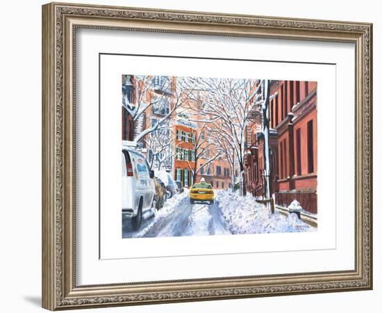 Snow, West Village, NYC, 2012-Anthony Butera-Framed Giclee Print