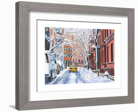 Snow, West Village, NYC, 2012-Anthony Butera-Framed Giclee Print