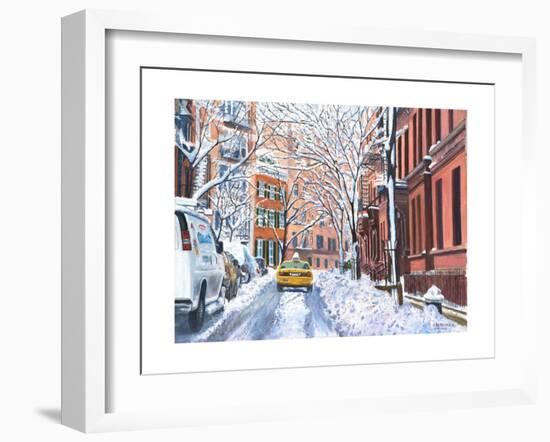 Snow, West Village, NYC, 2012-Anthony Butera-Framed Giclee Print