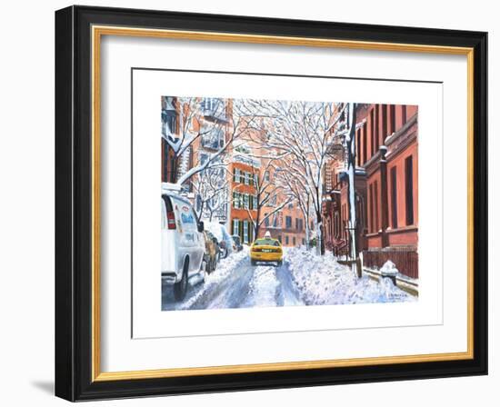 Snow, West Village, NYC, 2012-Anthony Butera-Framed Giclee Print