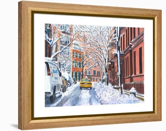 Snow, West Village, NYC, 2012-Anthony Butera-Framed Premier Image Canvas