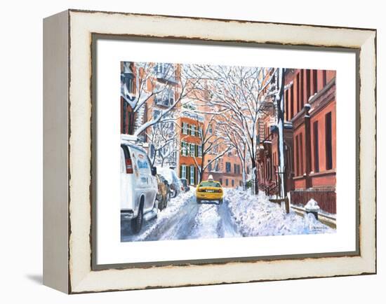 Snow, West Village, NYC, 2012-Anthony Butera-Framed Premier Image Canvas