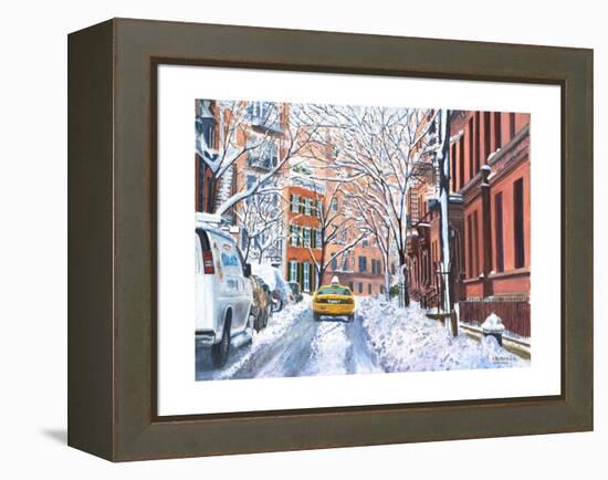 Snow, West Village, NYC, 2012-Anthony Butera-Framed Premier Image Canvas