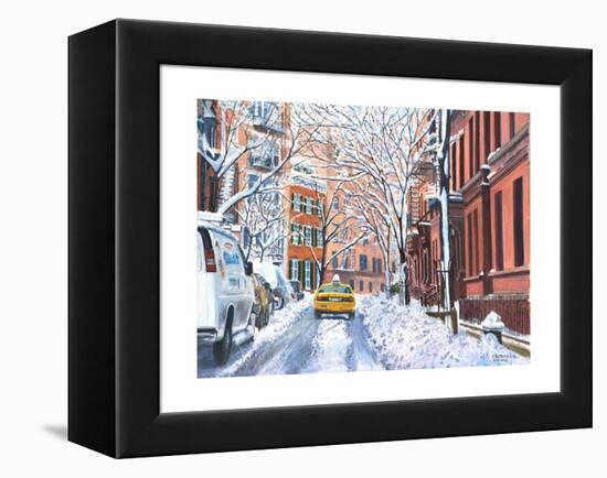 Snow, West Village, NYC, 2012-Anthony Butera-Framed Premier Image Canvas