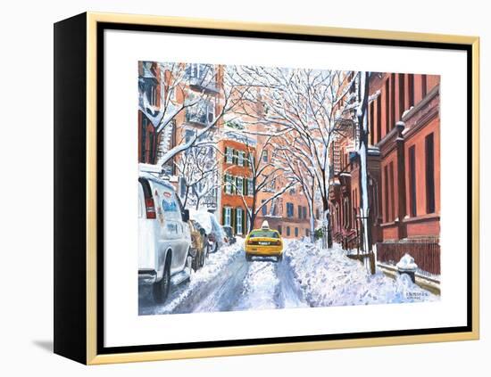 Snow, West Village, NYC, 2012-Anthony Butera-Framed Premier Image Canvas