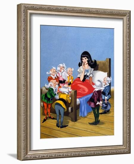 Snow-White and the Seven Dwarfs-Ron Embleton-Framed Giclee Print