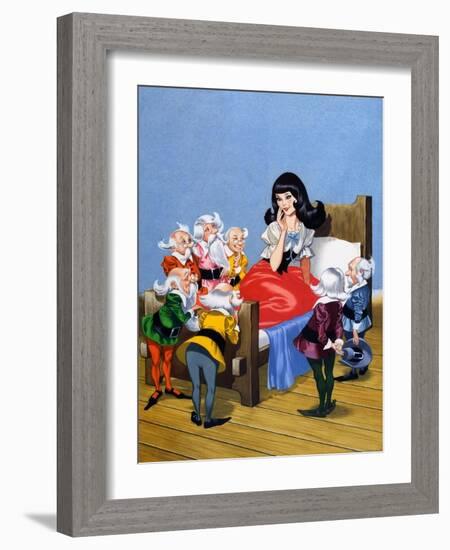 Snow-White and the Seven Dwarfs-Ron Embleton-Framed Giclee Print