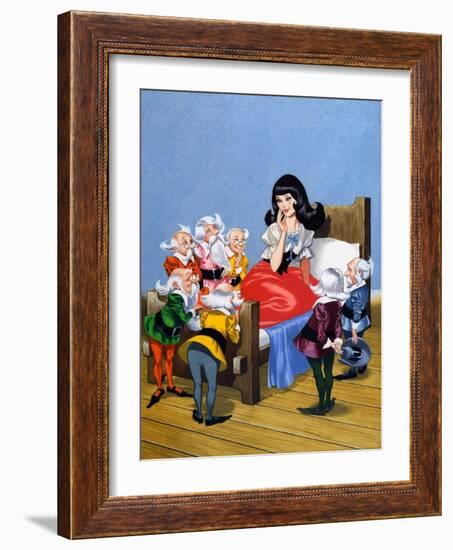 Snow-White and the Seven Dwarfs-Ron Embleton-Framed Giclee Print