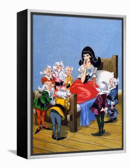 Snow-White and the Seven Dwarfs-Ron Embleton-Framed Premier Image Canvas