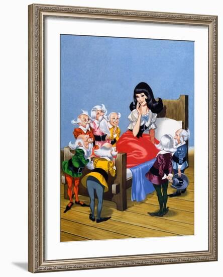 Snow-White and the Seven Dwarfs-Ron Embleton-Framed Giclee Print