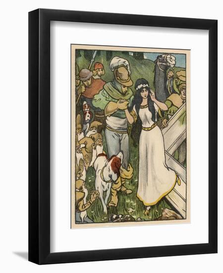 Snow White Miraculously Comes Back to Life and is Reunited with Her Prince-Willy Planck-Framed Art Print