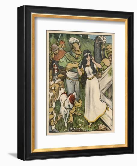 Snow White Miraculously Comes Back to Life and is Reunited with Her Prince-Willy Planck-Framed Art Print