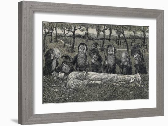 Snow White or Little Snowdrop Is Found by Dwarfs-null-Framed Giclee Print