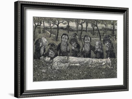 Snow White or Little Snowdrop Is Found by Dwarfs-null-Framed Giclee Print