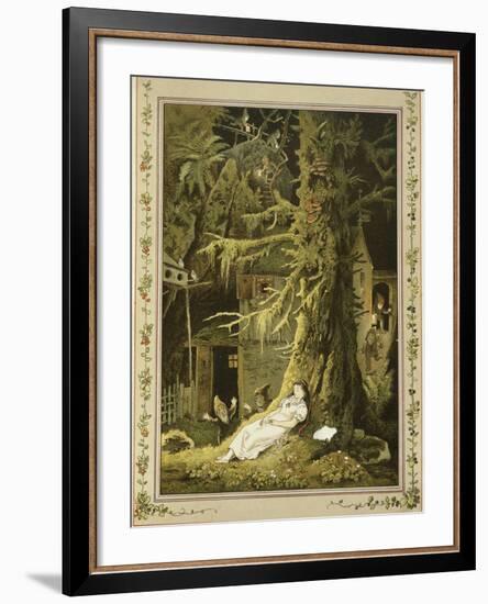 Snow White: When the Dwarfs Returned, They Discovered the Sleeping Snow White-V^p^ Mohn-Framed Giclee Print