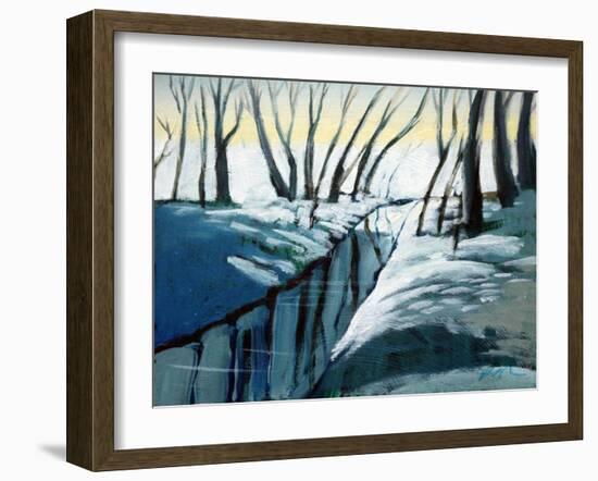 snow woodland-Paul Powis-Framed Giclee Print