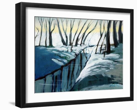 snow woodland-Paul Powis-Framed Giclee Print