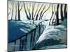 snow woodland-Paul Powis-Mounted Giclee Print