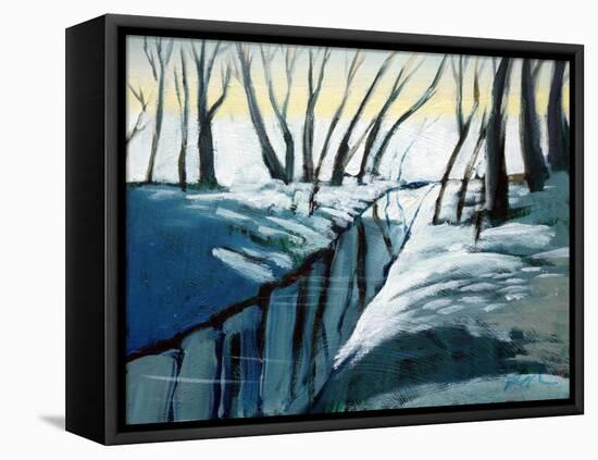 snow woodland-Paul Powis-Framed Premier Image Canvas