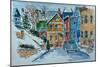 Snow, Wright St., Stapleton-Anthony Butera-Mounted Giclee Print