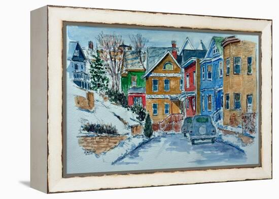 Snow, Wright St., Stapleton-Anthony Butera-Framed Premier Image Canvas