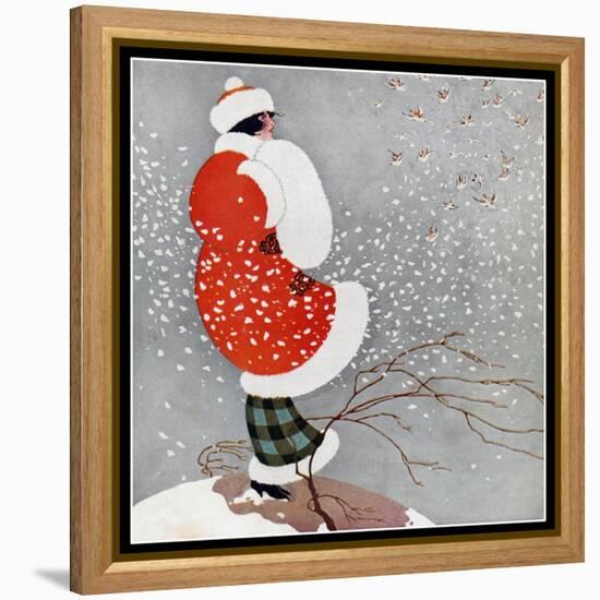Snow-Vintage Lavoie-Framed Premier Image Canvas