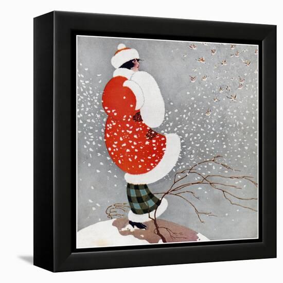 Snow-Vintage Lavoie-Framed Premier Image Canvas