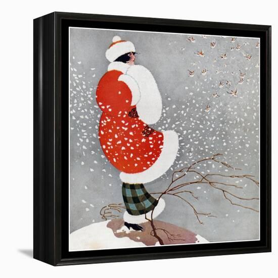 Snow-Vintage Lavoie-Framed Premier Image Canvas