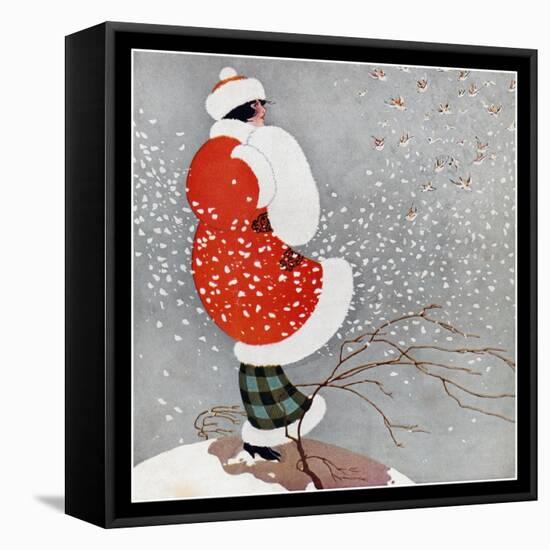 Snow-Vintage Lavoie-Framed Premier Image Canvas