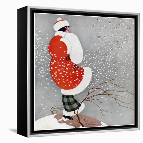 Snow-Vintage Lavoie-Framed Premier Image Canvas